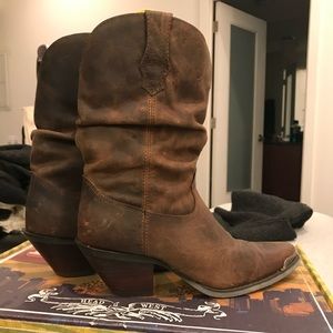 Durango Crush slouch cowboy boots—only worn once!